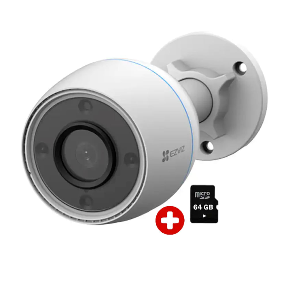 Cámara de seguridad Wi-Fi H3C COLOR 1080P Ezviz, visión nocturna a color, detección de movimiento